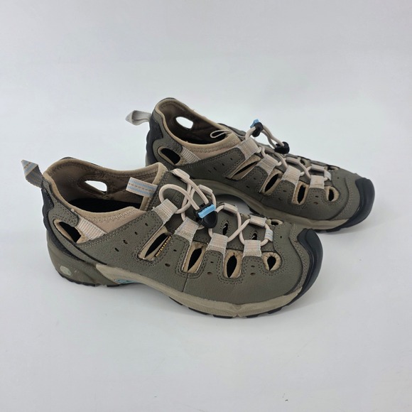Keen Shoes - KEEN Women's 9 Mid S3 Whisper Hiking Bungee Lacing Closed Toe  Sandles Gray